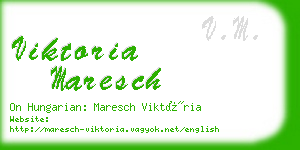 viktoria maresch business card